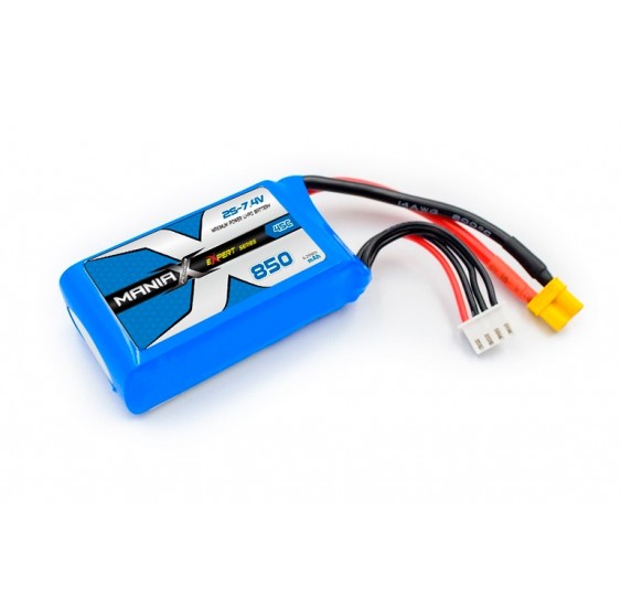 ManiaX eXpert Line LiPo 850 mAh 7,4 V 2S 45/90C – XT30/3003