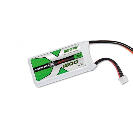 ManiaX ECO Line LiPo 1300 mAh 7,4 V 2S 30/60C – XT60/2018