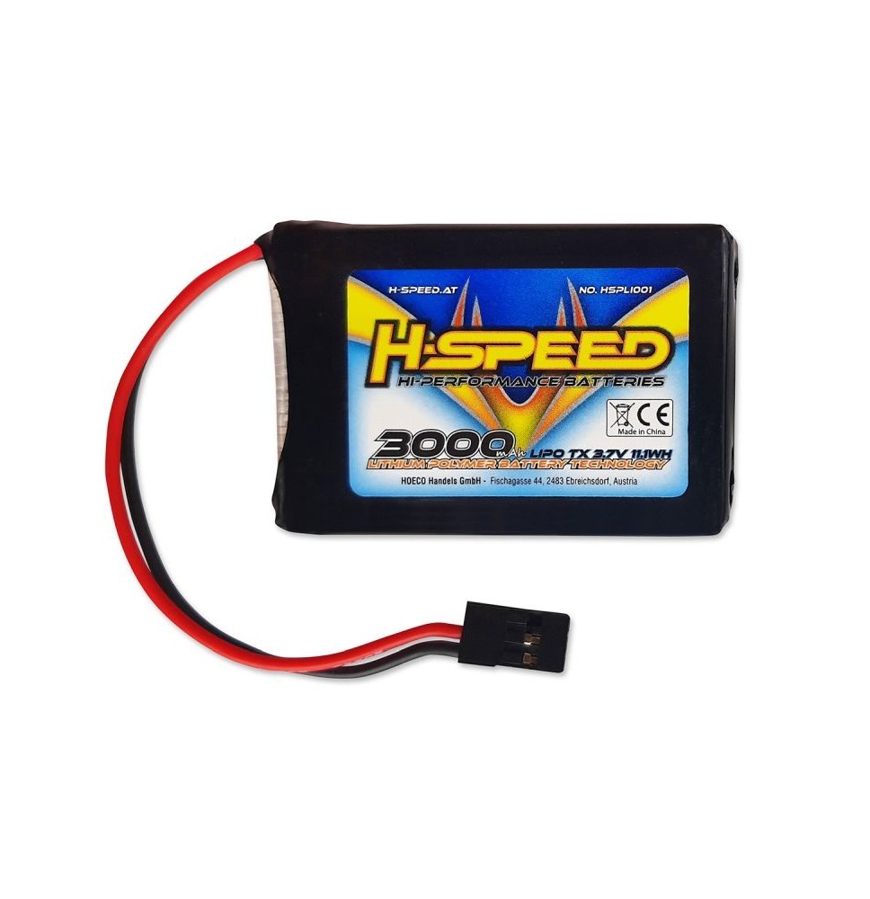 H-SPEED LiPo 3000 mAh 3,7 V TX baterija za oddajnik/50014