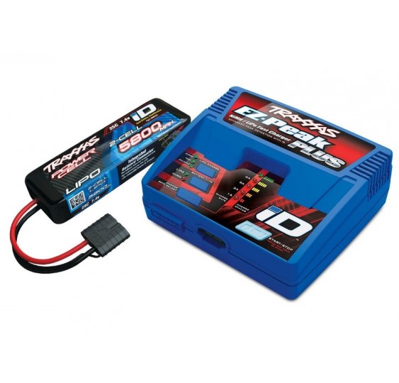 TRAXXAS EZ-Peak Plus hitri polnilnik 4A + LiPo 5800 mAh 2S 25C komplet z iD (EU različica)2992GX