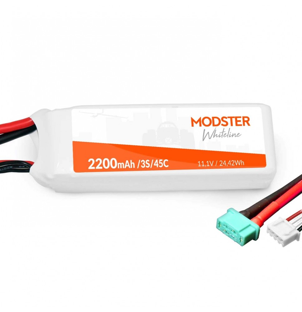 LiPo baterija 3S 11,1 V 2200 mAh 45C (MPX) MODSTER WhiteLine/MOD-11811