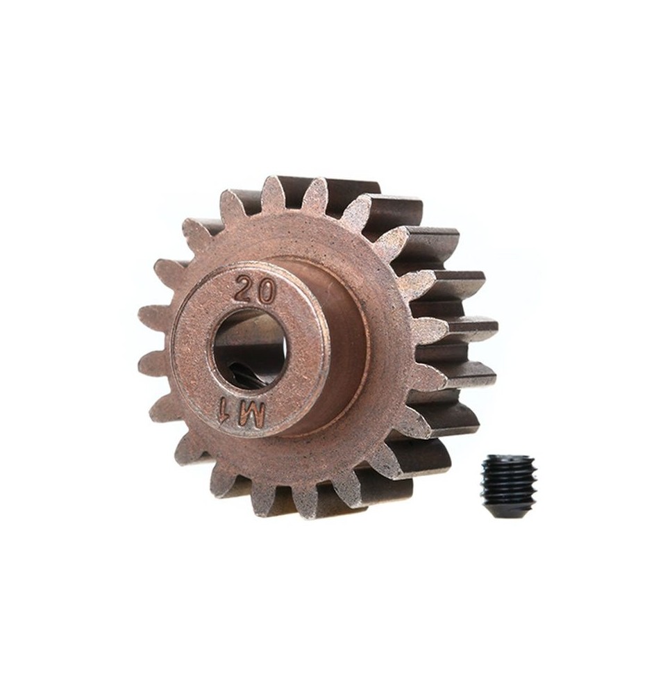 Motorni zobnik 20T za 5 mm gred, za jekleni glavni zobnik (modul 1) TRAXXAS X-Maxx, XRT, Maxx, E-Revo 2.0/6494X