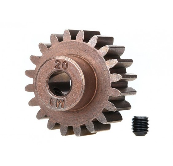 Motorni zobnik 20T za 5 mm gred, za jekleni glavni zobnik (modul 1) TRAXXAS X-Maxx, XRT, Maxx, E-Revo 2.0/6494X