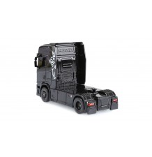 Mini Scania 730 S s priklopnikom, proporcionalni 4x4, 1:64 RTR, črne barve/AMW-22785