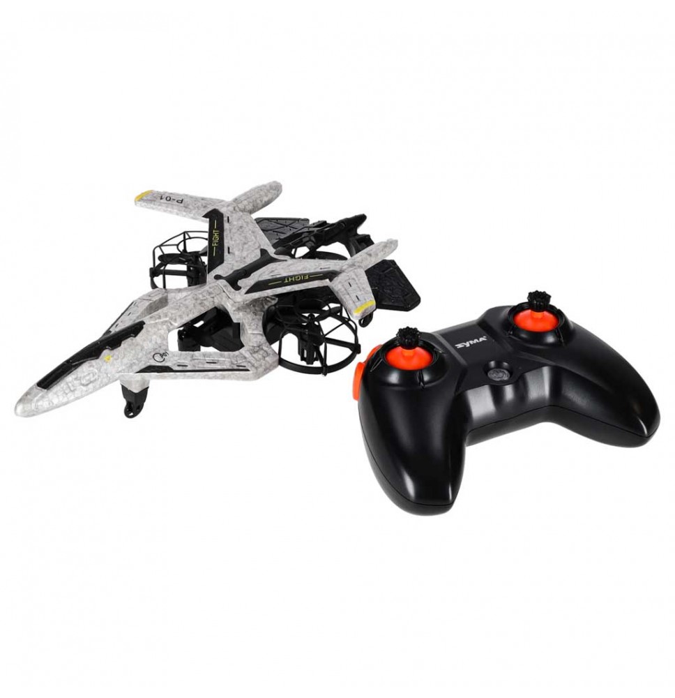 SYMA P01 – Akrobatski RC dron v obliki lovskega letala z LED-lučmi in 360° triki