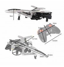 SYMA P01 – Akrobatski RC dron v obliki lovskega letala z LED-lučmi in 360° triki