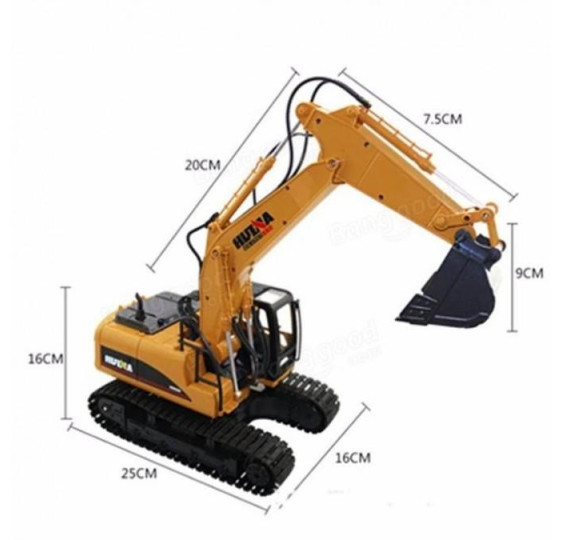 RC BAGER S KOVINSKO ŽLICO HULNA/15 CH/1:14/2,4GHz/RTR/DIE CAST/amewi