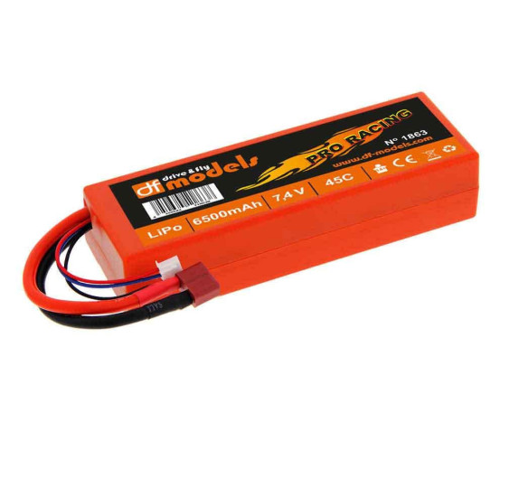 LI-PO 7,4V/6500mA/45C/T KONEKTOR-DF MODELS