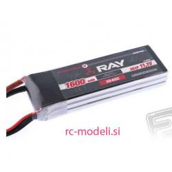 Baterija Li-Po 3S/1600mA-30/60C-RAY PELIKAN